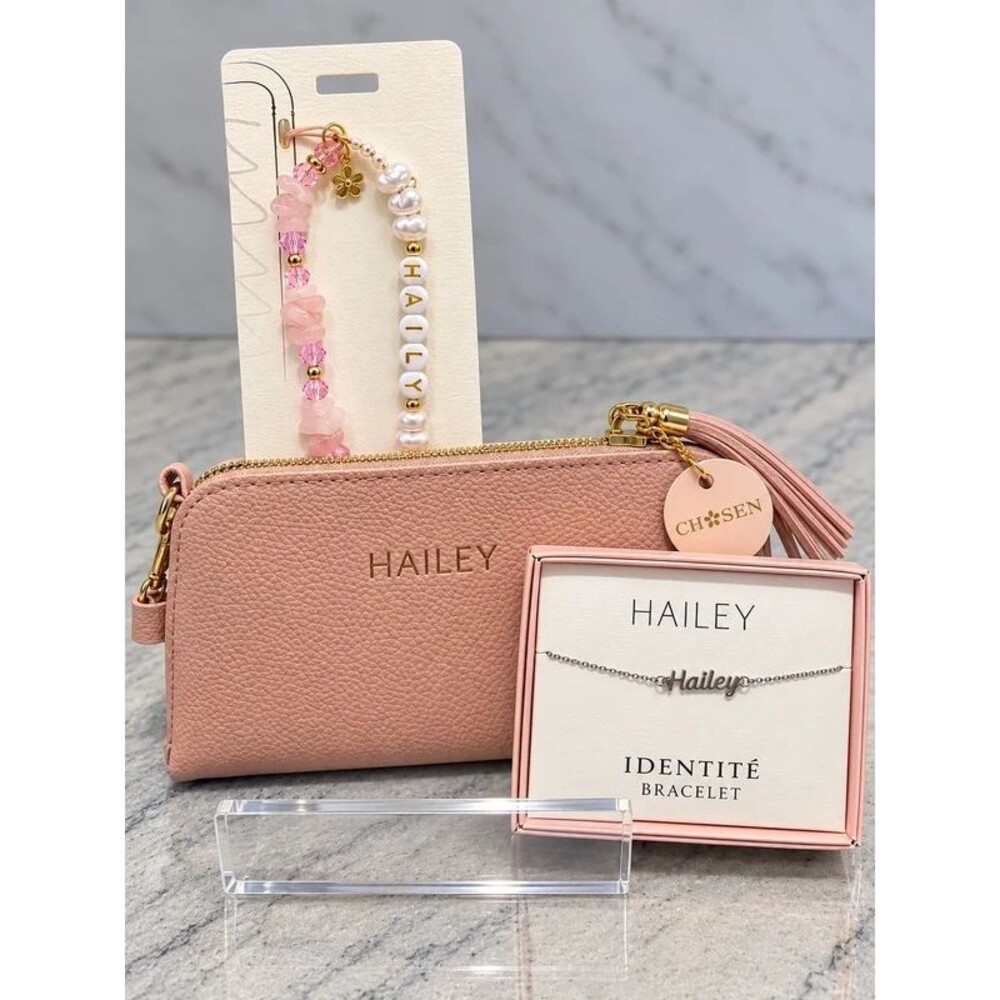 NEW! Personalized Letter H Names Wristlet, Phone & Wrist Bracelet Set